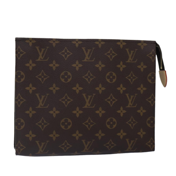 LOUIS VUITTON Monogram Poche Toilette 26 Pouch M47542 LV Auth yk14309SV - Picture 1 of 16
